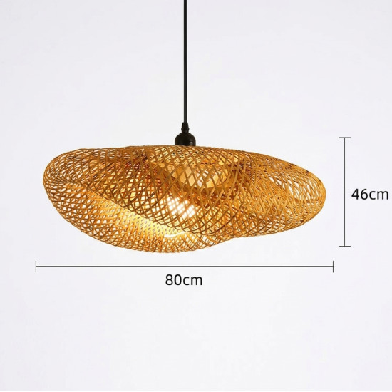 Straw Chandelier Large